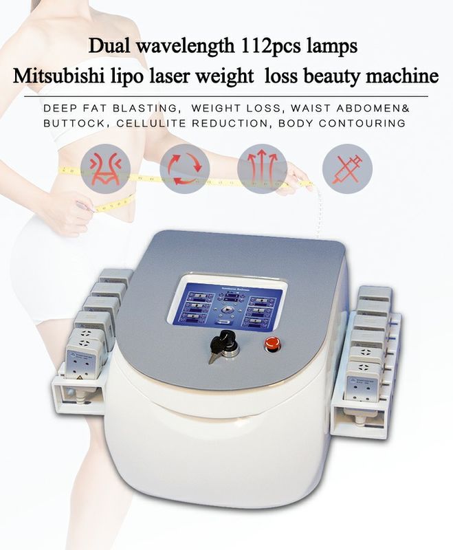 Waist Burning Lipo Laser Slimming Machine 130mW - 350mW On Board Diagnostics