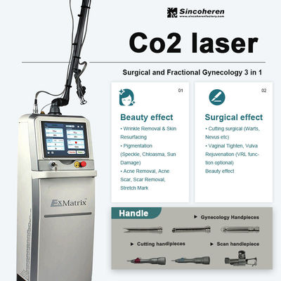 Estiramiento fraccionario Mark Removal del retiro de la cicatriz de la máquina del laser del CO2 de la refrigeración por aire